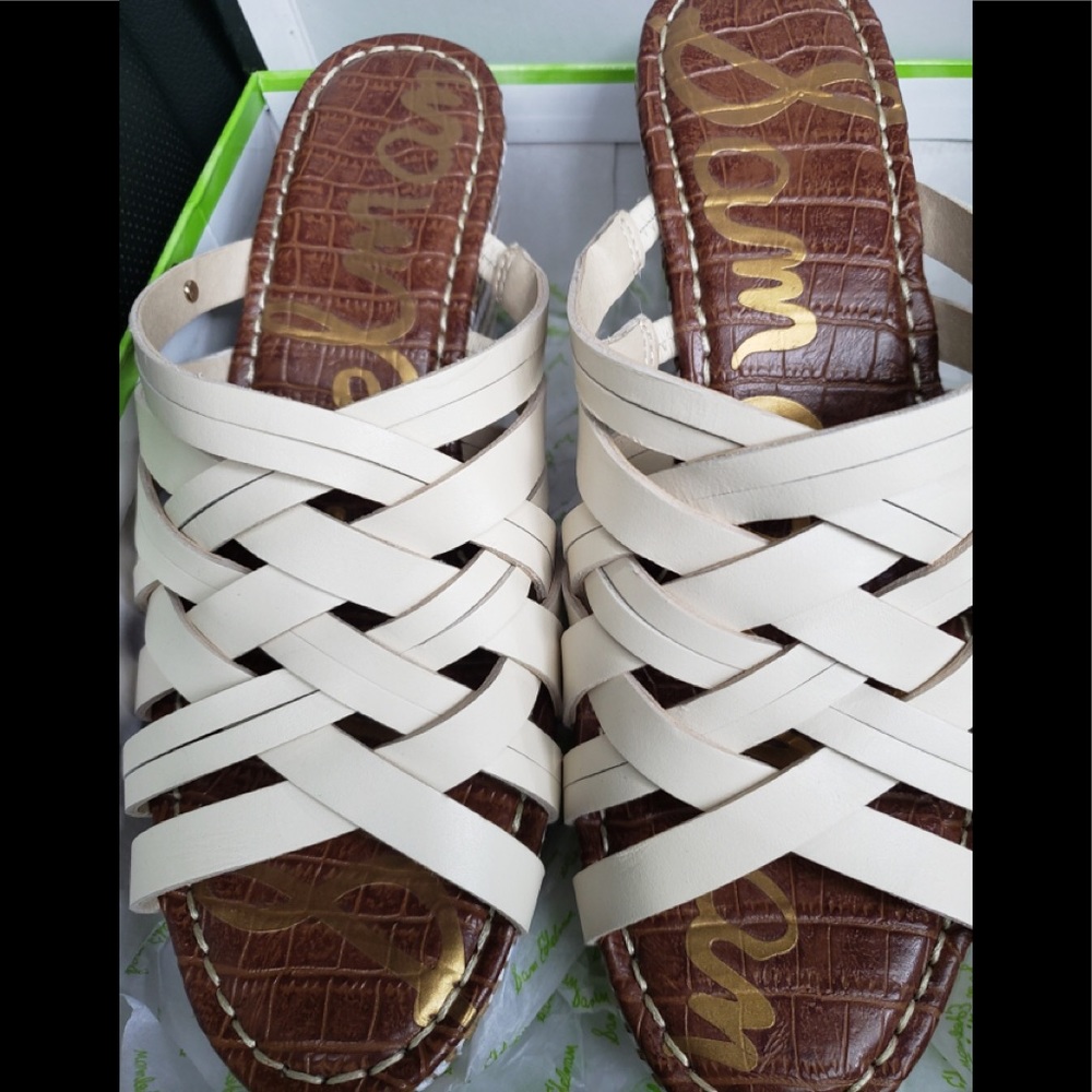 Sam Edelman Women’s Ivory Sandals- Size 7.5- NEW